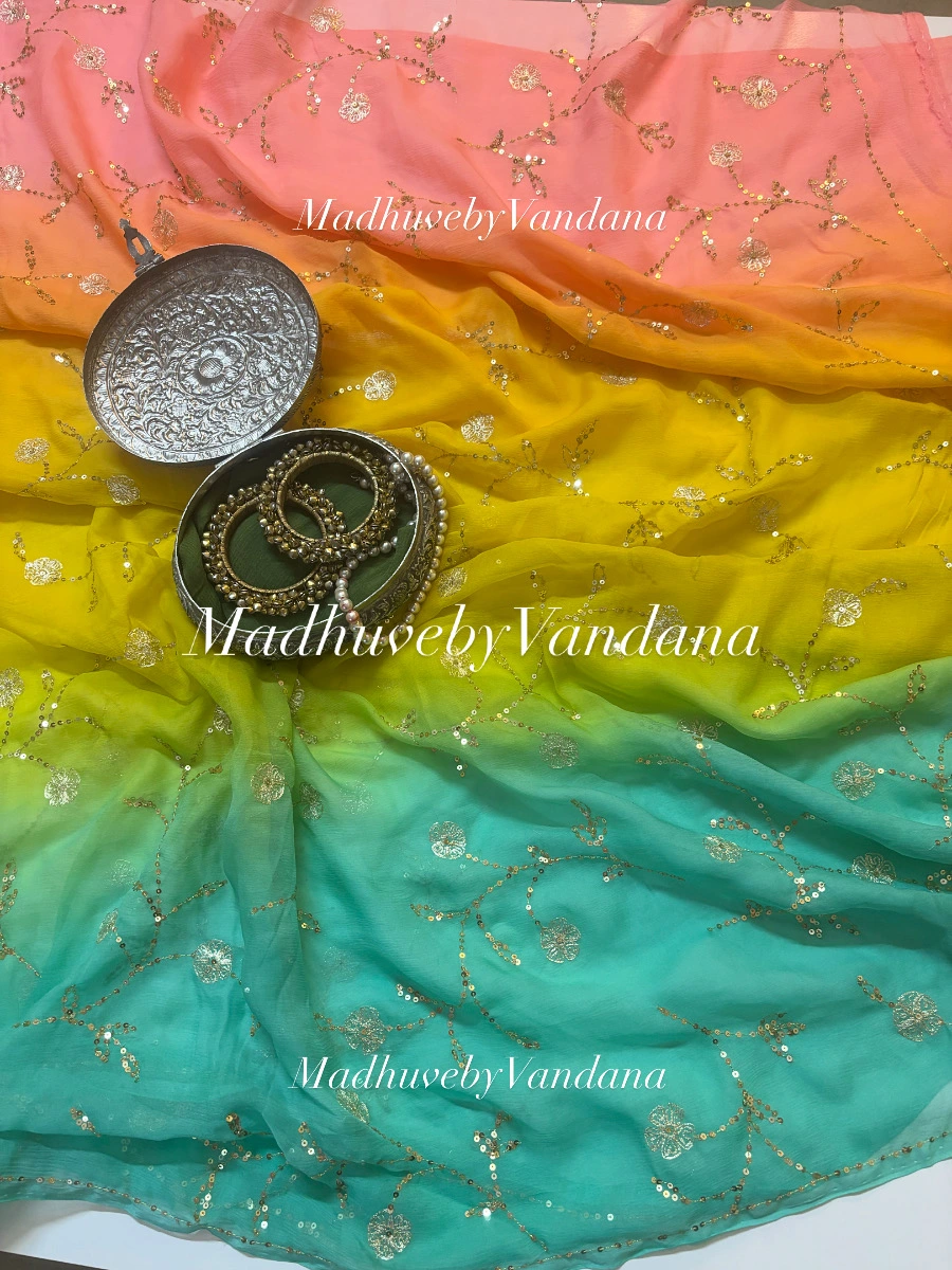 Premium chiffon saree